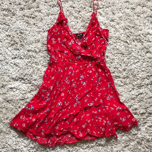 red sun dresses